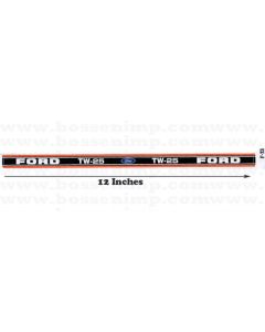 Decal 1/12 Ford TW-25 Side Panels black & orange
