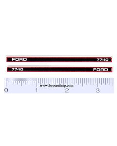Decal 1/16 Ford 7740 Hood