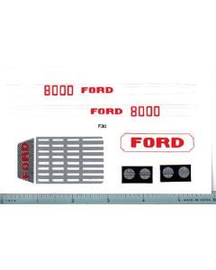 Decal 1/12 Ford 8000 set (large)