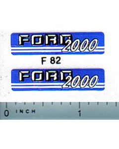 Decal 1/12 Ford 2000 (blue/gray version)