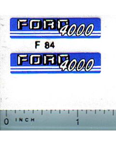 Decal 1/12 Ford 4000 (blue/gray version)