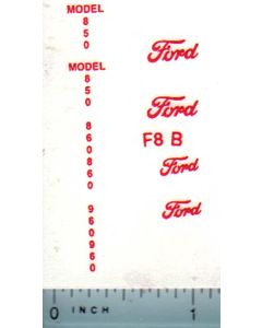 Decal 1/16 Ford 850, 860, 960 set (red print)