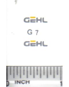Decal Gehl - Silver & Yellow