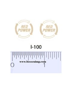 Decal 1/16 IH Red Power Emblem Decals (cream) pair