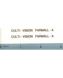 Decal 1/16 Farmall A Culti-Vision Set (gold print)