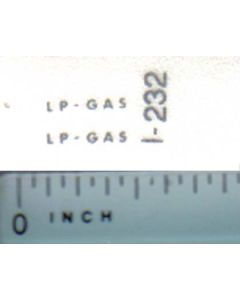 Decal 1/16 LP-Gas (silver print)