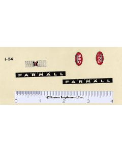 Decal 1/16 Farmall 560 Set (late version)