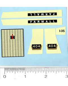 Decal 1/16 Farmall 404 Set