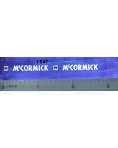 Decal 1/16 McCormick With Logo