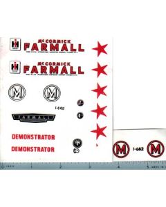Decal 1/08 Farmall M Demonstrator Set (red print)