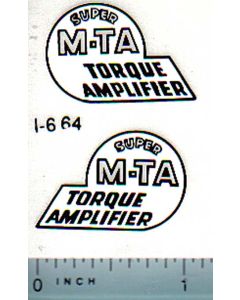 Decal 1/08 Farmall Super MTA Model Number