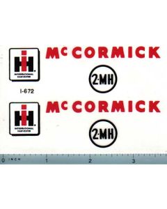 Decal 1/08 McCormick 2-MH Corn Picker Set (white elevator)