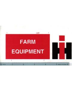 Decal 1/16 IH Farm Equipment Sign