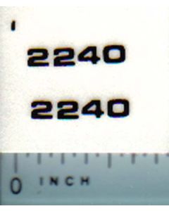 Decal 1/16 John Deere 2240 Model Numbers