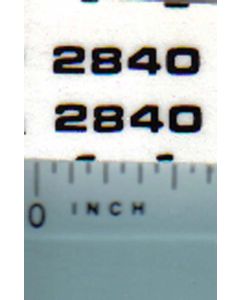 Decal 1/16 John Deere 2840 Model Numbers