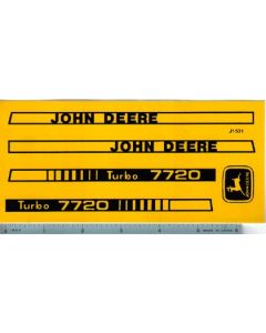 Decal 1/16 John Deere Combine 7720 Turbo Set
