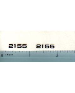 Decal 1/16 John Deere 2155 Model Numbers