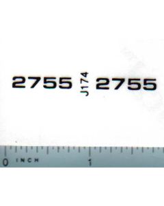 Decal 1/16 John Deere 2755 Model Numbers