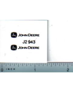 Decal John Deere Logo with John Deere 1/16 scale (small)