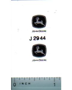 Decal John Deere Logo with John Deere 1/16 scale (medium)