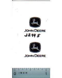 Decal John Deere Logo with John Deere 1/16 scale (large)