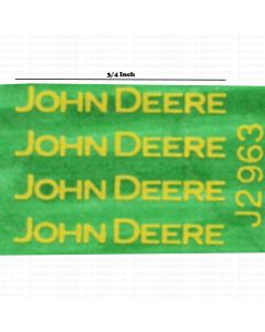 Decal John Deere - Yellow 3/4in.