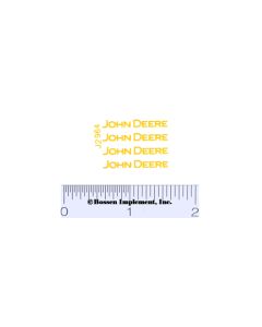 Decal John Deere - Yellow 1in.