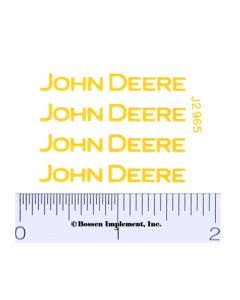 Decal John Deere - Yellow 1 1/2in.