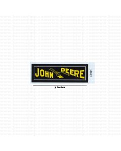 Decal John Deere Plow Sign 3"