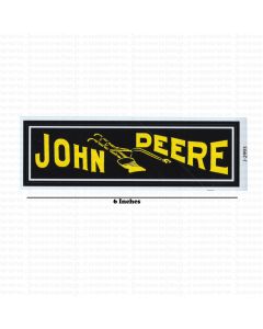 Decal John Deere Plow Sign 6"