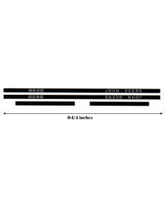 Decal 1/16 John Deere 8630 Black Stripe Set
