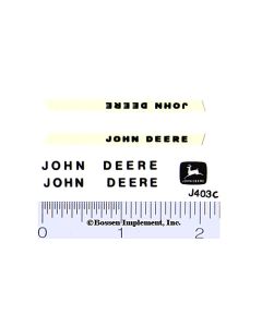 Decal 1/16 John Deere L&G Colored Set cream