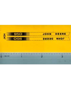 Decal 1/16 John Deere 950 Compact Utility Hood Stripe