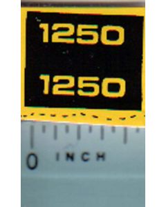 Decal 1/16 John Deere 1250 Compact Utility Model Numbers