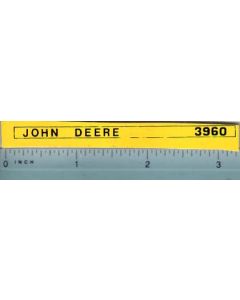 Decal 1/16 John Deere Forage Harvester 3960 Side Stripes