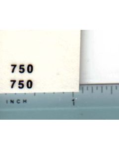 Decal 1/16 John Deere Grinder Mixer 750 Model Numbers