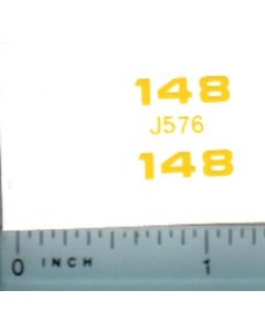 Decal 1/16 John Deere Loader 148 Model Numbers