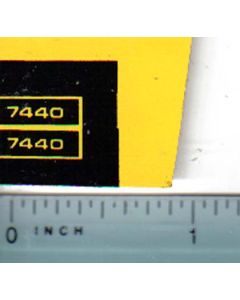 Decal 1/64 John Deere Cotton Striper 7740 Model Numbers