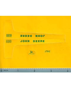 Decal 1/16 John Deere 530 Hood Pannel (ERTL)
