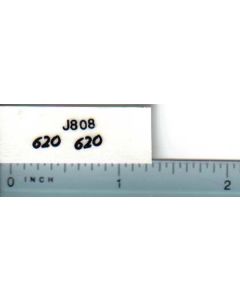 Decal 1/16 John Deere 620 Model Numbers    #