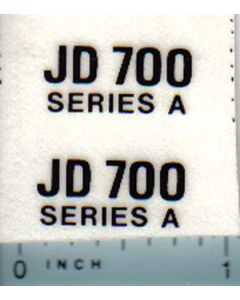 Decal 1/16 John Deere 700 Series A Model Numbers