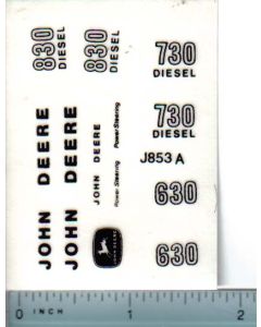 Decal 1/16 John Deere 630 - 730 - 830 Industrial Set