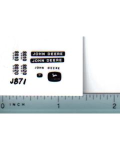 Decal 1/64 John Deere 8010, 8020 Set