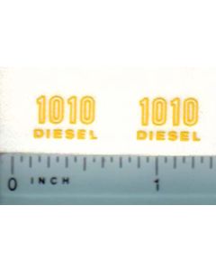 Decal 1/16 John Deere 1010 Diesel Outlined Model Numbers black