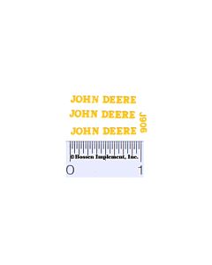 Decal John Deere - Yellow 1/20 scale