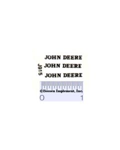 Decal John Deere - Black 1/20 scale