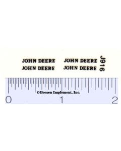 Decal John Deere - Black 1/32 scale