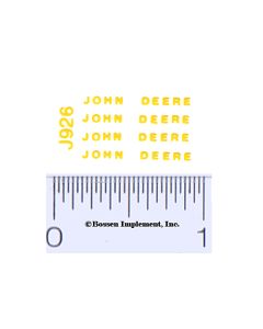 Decal John Deere - Yellow 1/32 scale