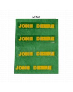 Decal John Deere - Yellow 1/64 scale