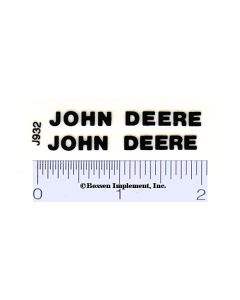 Decal John Deere - Black 1 7/8in.